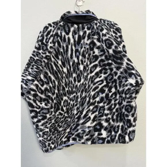 Free People Rocky Ridge Hit The Slopes Cheetah Print Sweater - XL NWOT - Picture 8 of 9